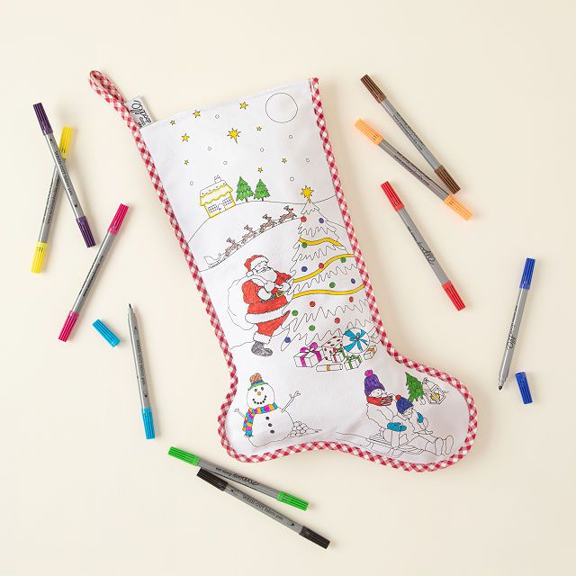 Color-in Christmas Wish Stocking