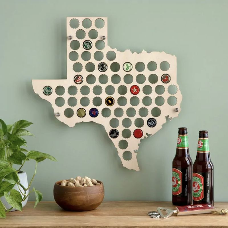 Beer Cap States Wall Art