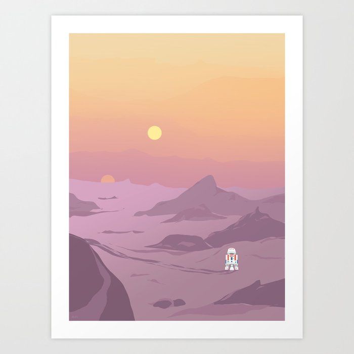 "R5-D4 Tatooine Sunset"