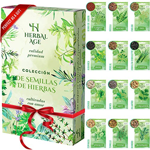 Kit de semillas de plantas aromáticas de Herbal Age