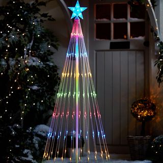 5.5ft Waterfall LED Indoor/Outdoor Christmas Tree Light