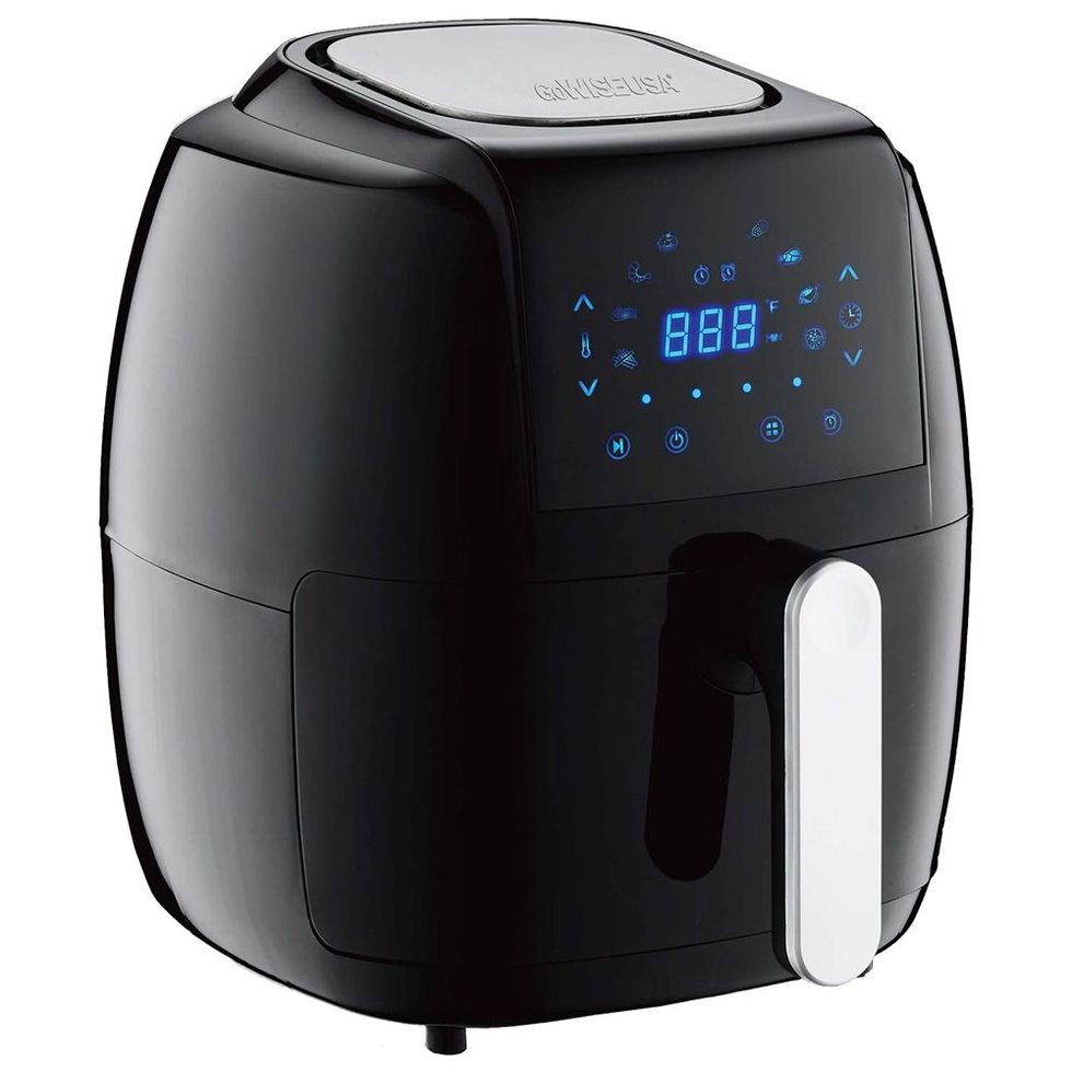 Gowise USA 7-Quart 8-in-1 Digital Air Fryer with Recipe Book, Red