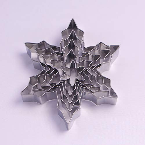 5-Piece Winter Snowflake Cookie Cutter Set