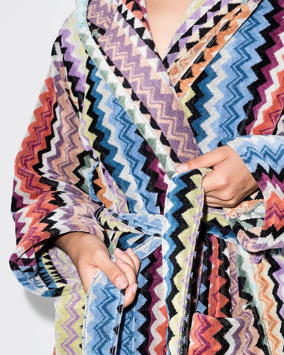 Missoni Home Adam Hooded Belted Robe