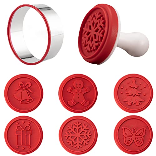 Set of 6 Christmas Cookie Stamps 