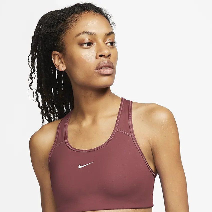 Nike Dri-FIT Swoosh Women's Support 1-Piece Pad High-Neck Sports Bra