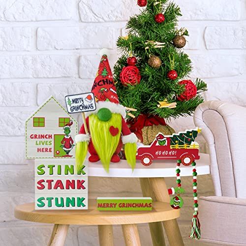 Grinch Christmas Tiered Tray