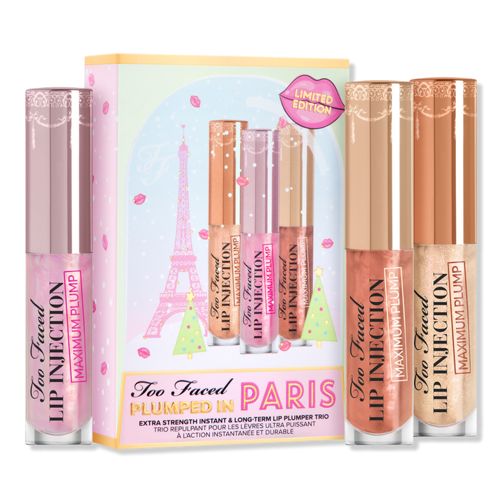 Plumped In Paris Extra Strength Instant and Long-Term Lip Plumper Trio