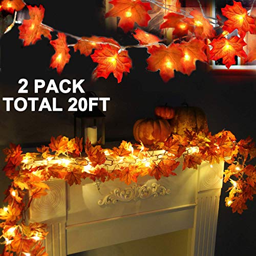 Maple Leaf Light Garland