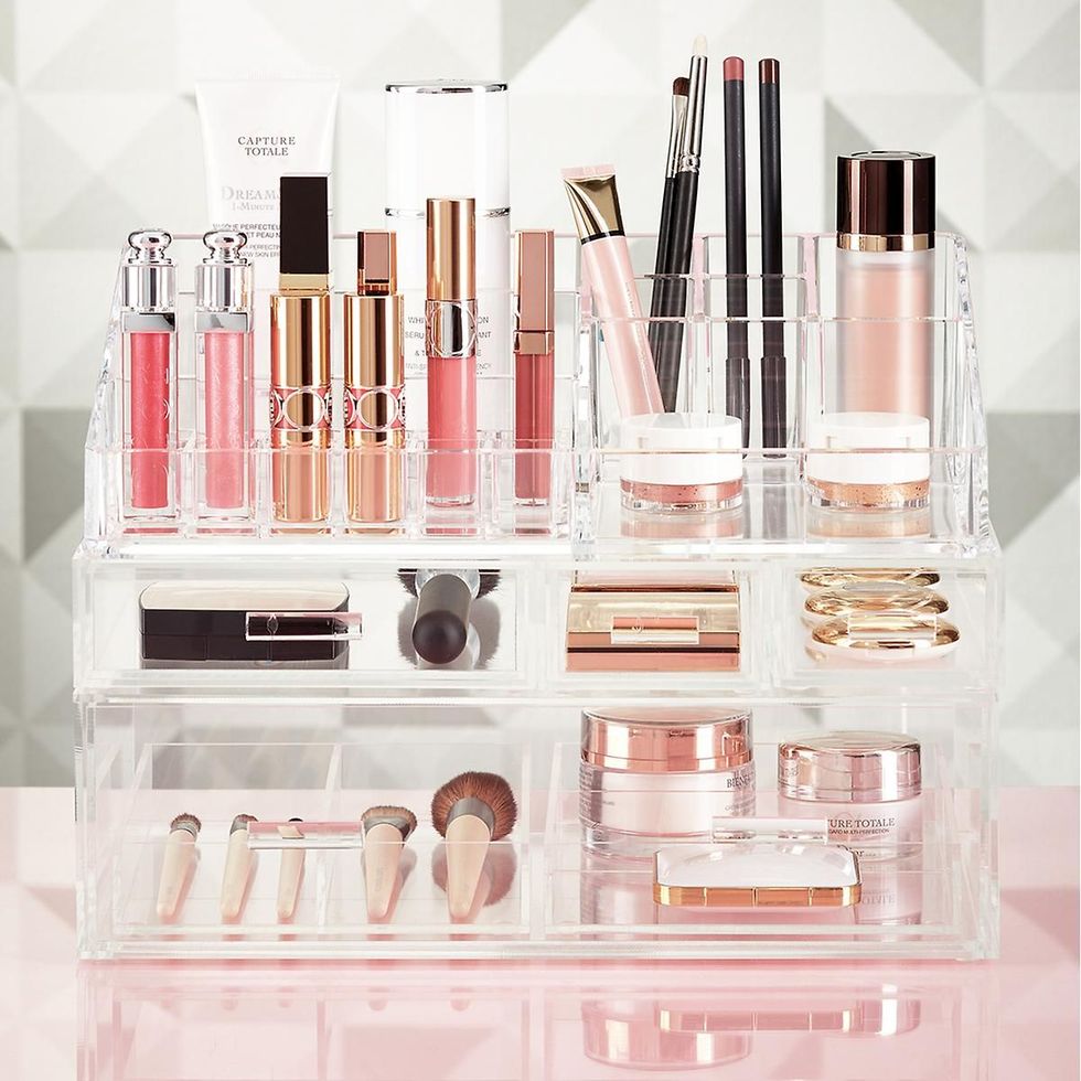 Makeup Organizer for Cosmetics Bathroom Drawer Jewelry Cosmetic Storage Box  Organizer Nail Polish Lipstick Lip Gloss Holder