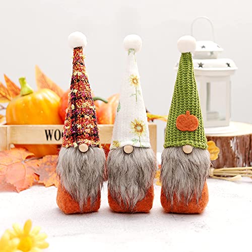 Fall Gnome Plush Handmade Set of 3