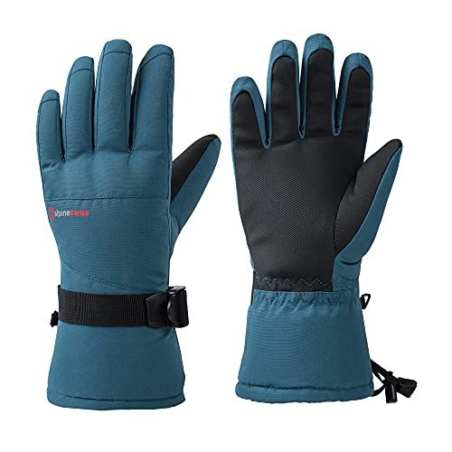 Alpine Swiss Waterproof Gauntlet Ski Gloves 