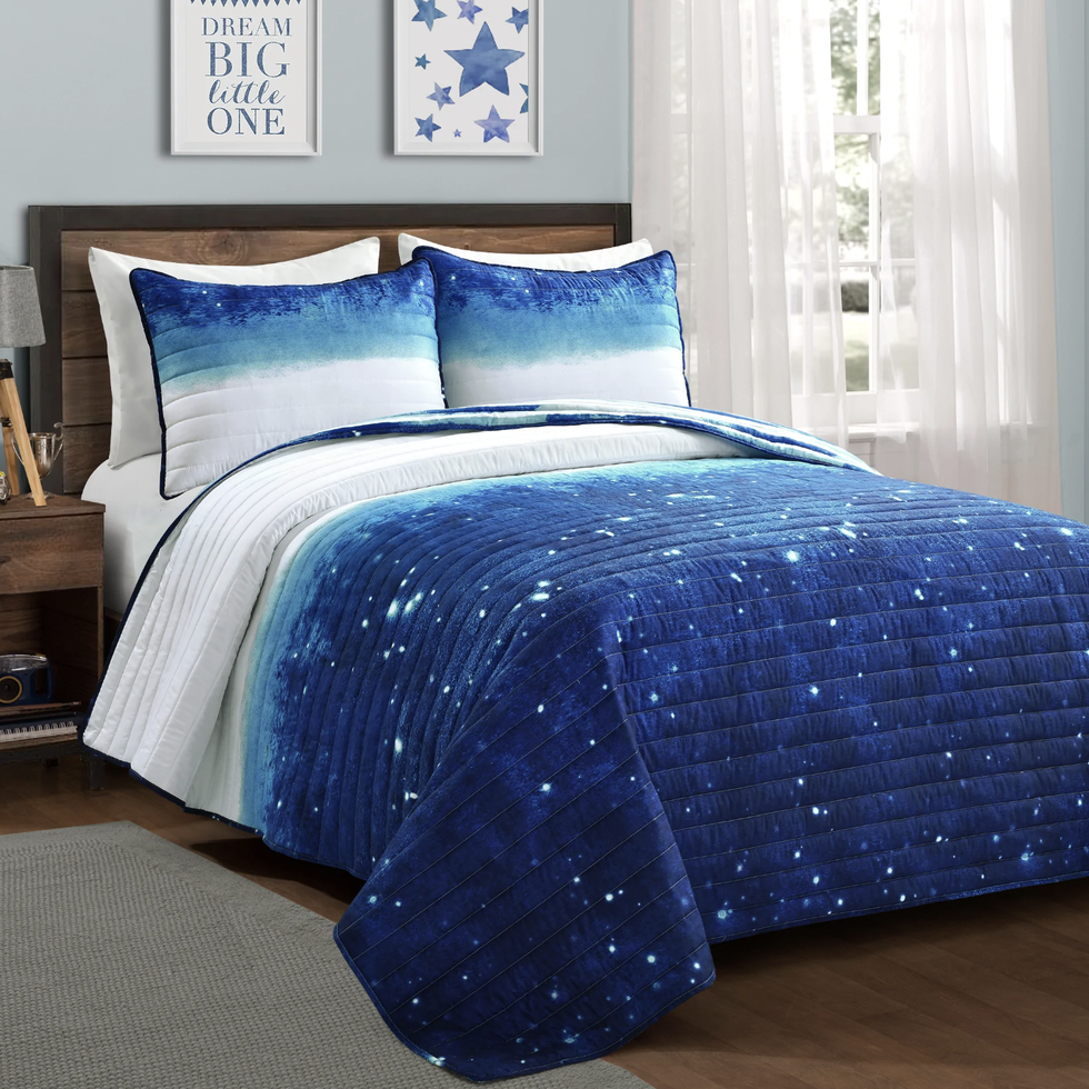 Make-A-Wish Space Star Ombre Quilt Set