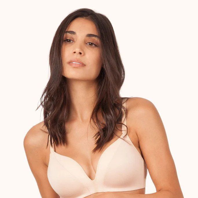 Floatley to The T-Shirt Wireless Lightly Lined Demi Bra for Women