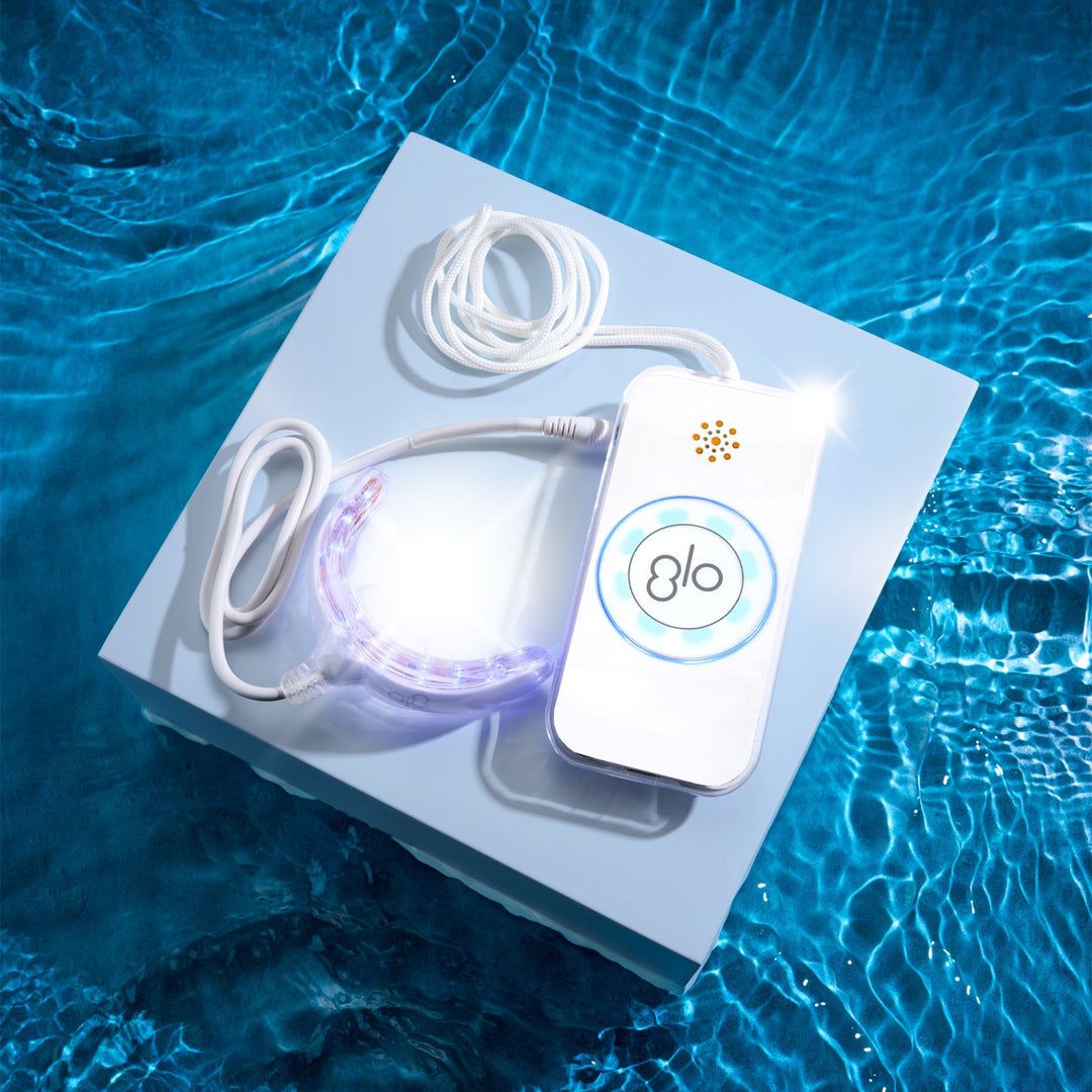 GLO Brilliant® Advanced White Smile - At Home Teeth Whitening Device Kit