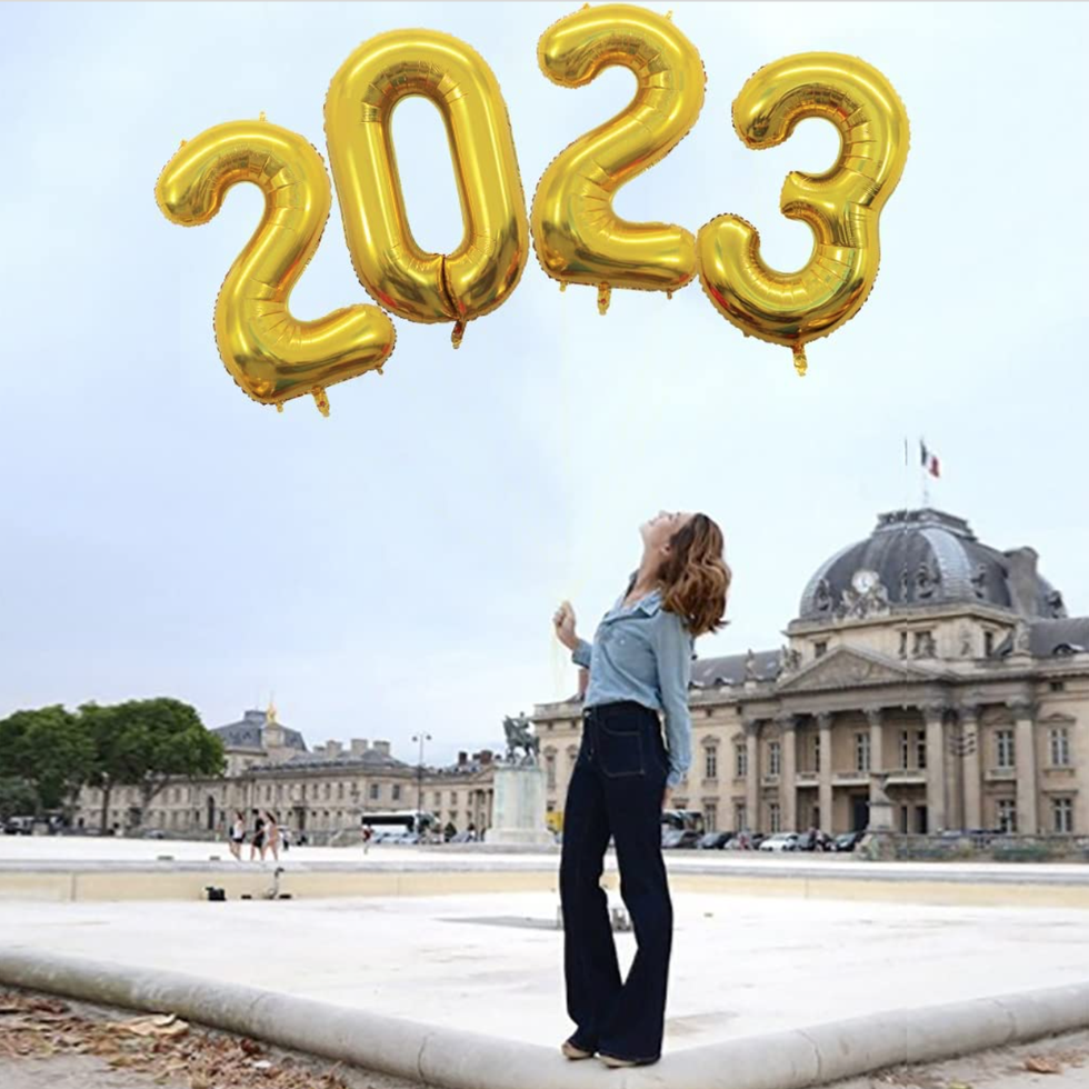 2023 Gold Foil Balloons 