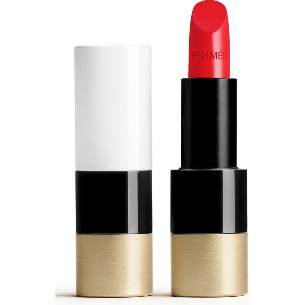 Rouge Hermès Satin Lipstick in 64 Rouge Casaque