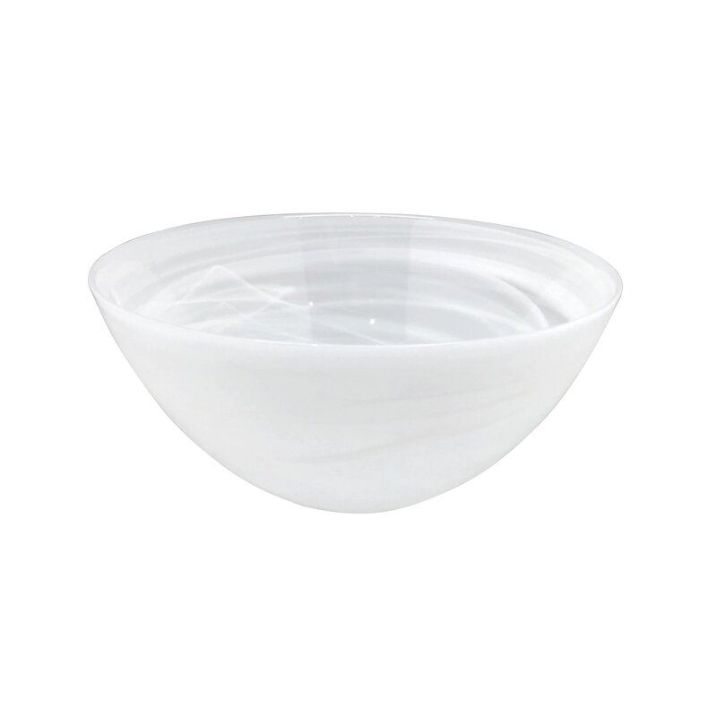 Alabaster Glass Serving Bowl