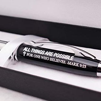 Christian Gift Pen With Engraved Bible Verse