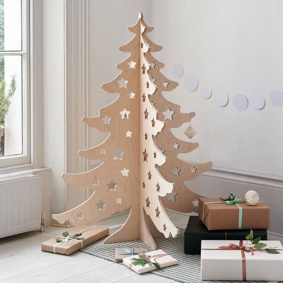 Alternative Wooden 4ft Christmas Tree