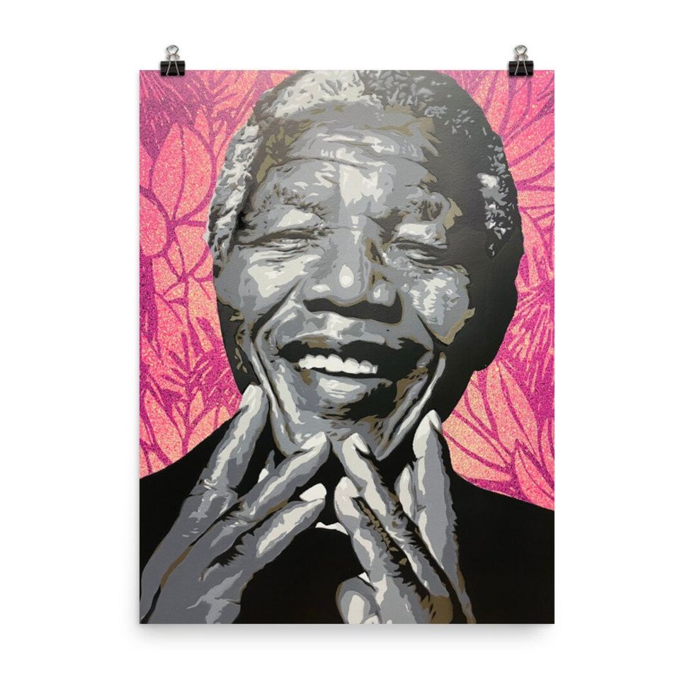 Nelson Mandela Poster Print