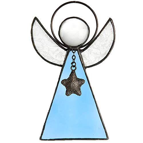 Stained Glass Angel Window Ornament 