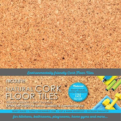 Sealed Cork Floor Tiles