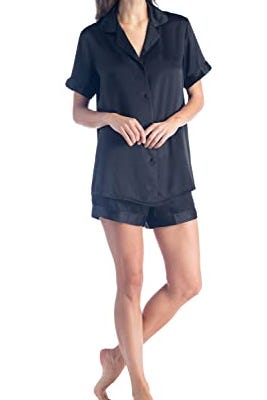 Silk Short Sleeve Pajama Set