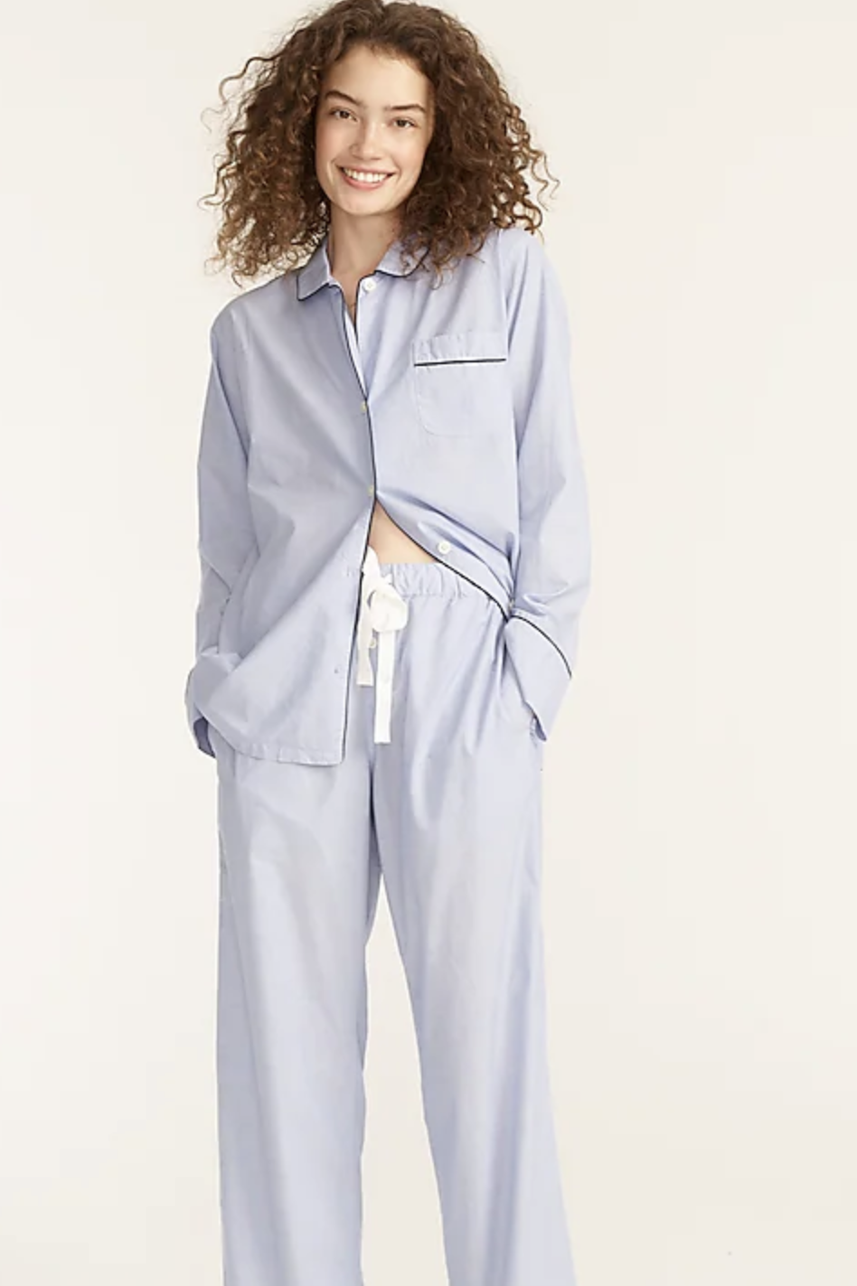 Plus Size Cute Pajamas Set, Women's Plus Cloud Print Long Sleeve Round Neck  Tee & Pants Lounge Two Piece Set