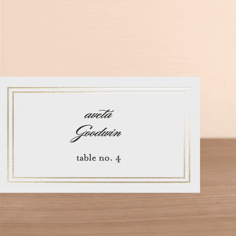 Use Place Cards for a More Formal Look