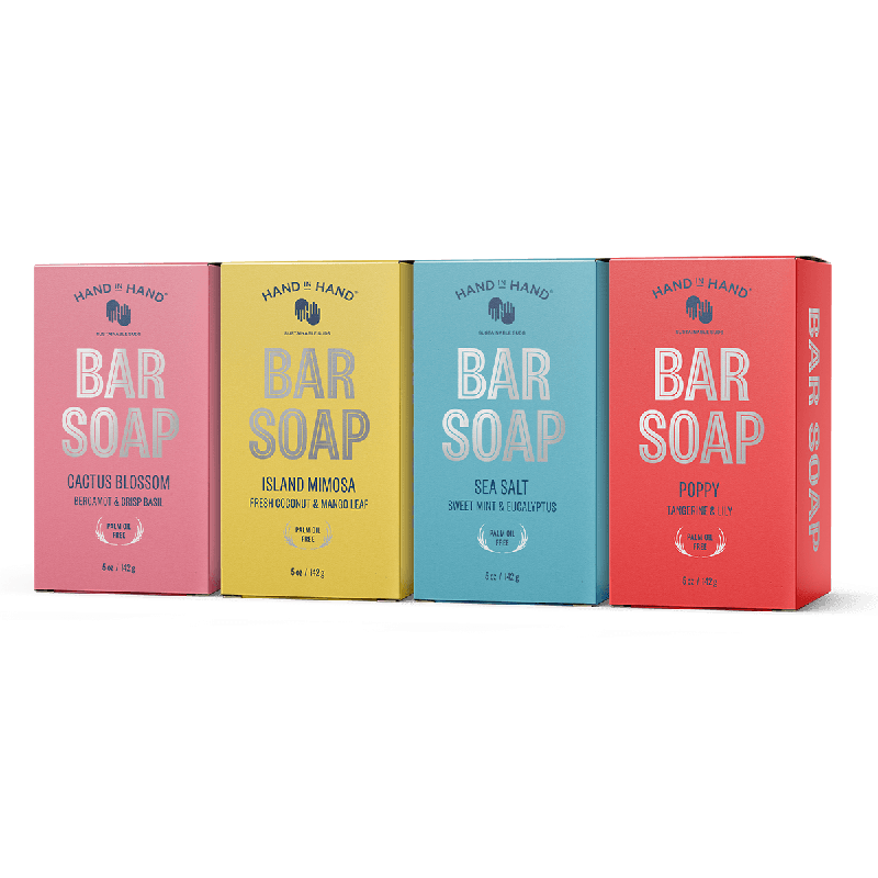 4 Pack Assorted Bar Soap Set