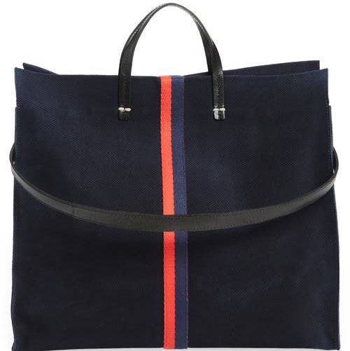 Simple Perforated Suede Tote