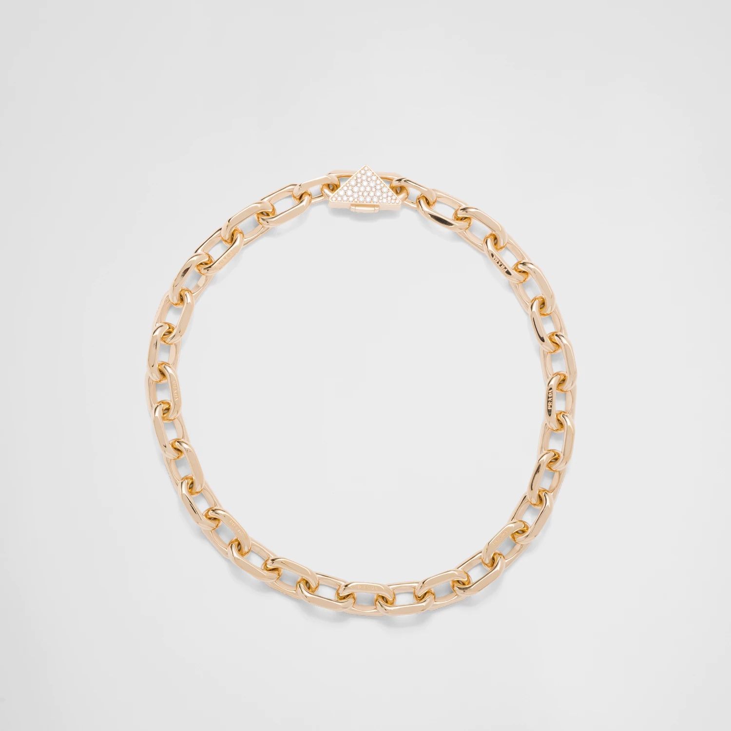 eternal gold chain necklace in yellow gold with diamonds