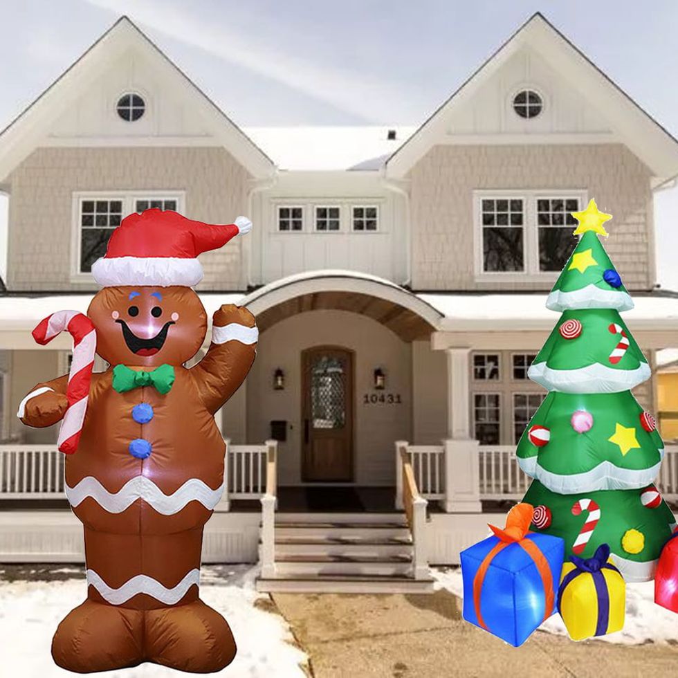 Outdoor Gingerbread Man Inflatable