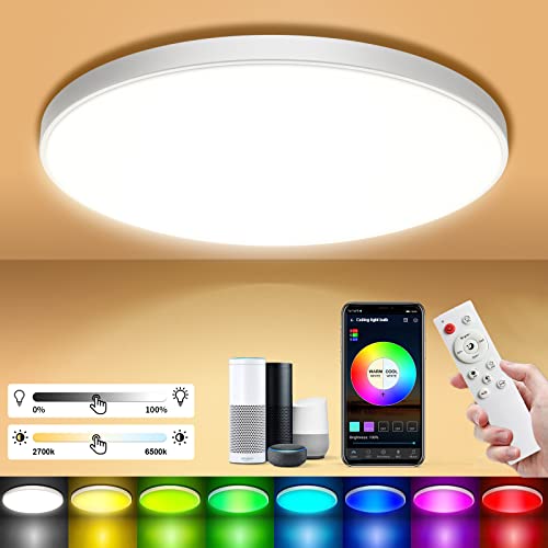 Lámpara de techo Led con mando a distancia