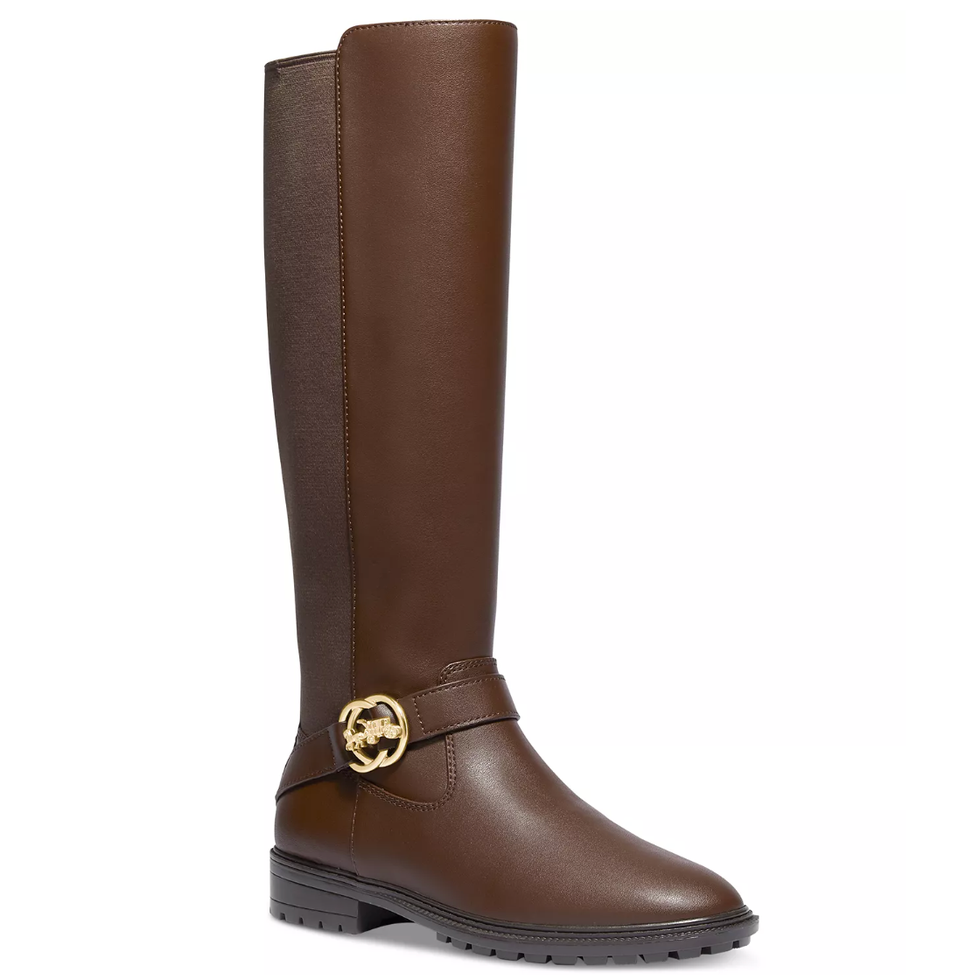 Women's Farrah Logo Buckle Tall Riding Boots