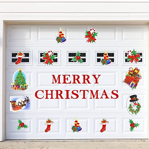 Merry Christmas Garage Door Magnets