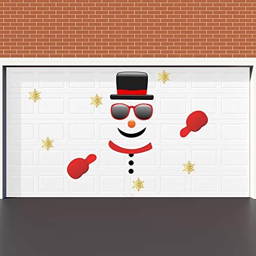  Christmas Snowman Garage Door