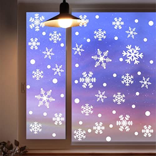 Christmas Snowflake Window Cling Stickers 