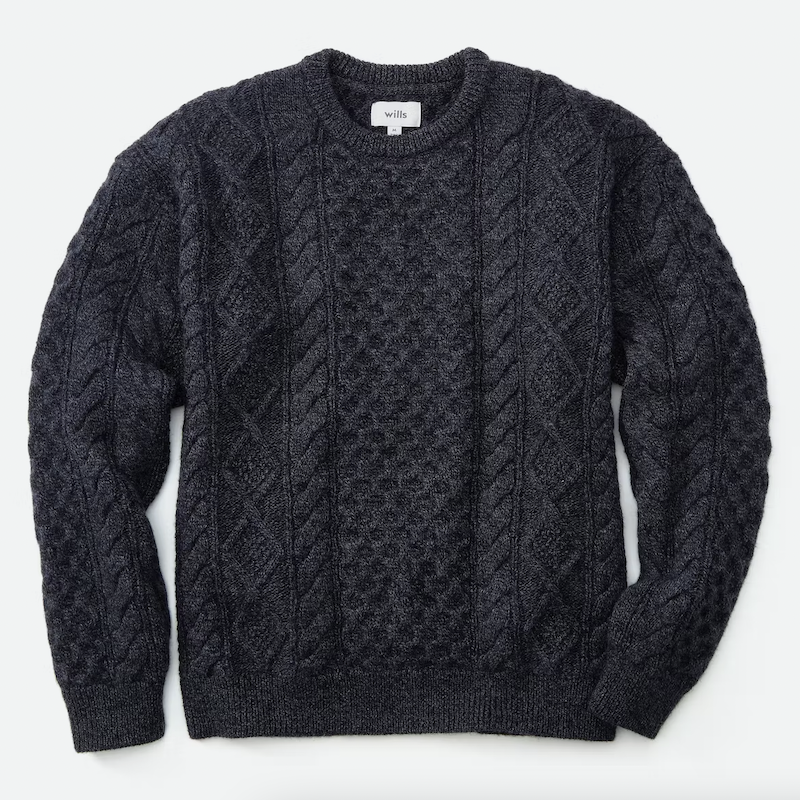 Aran Cable Crew Sweater