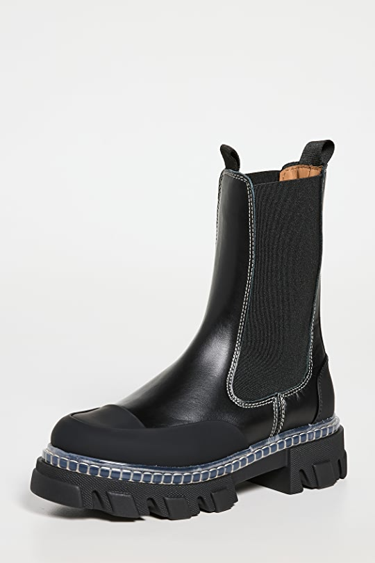 Cleated Mid Chelsea Boots