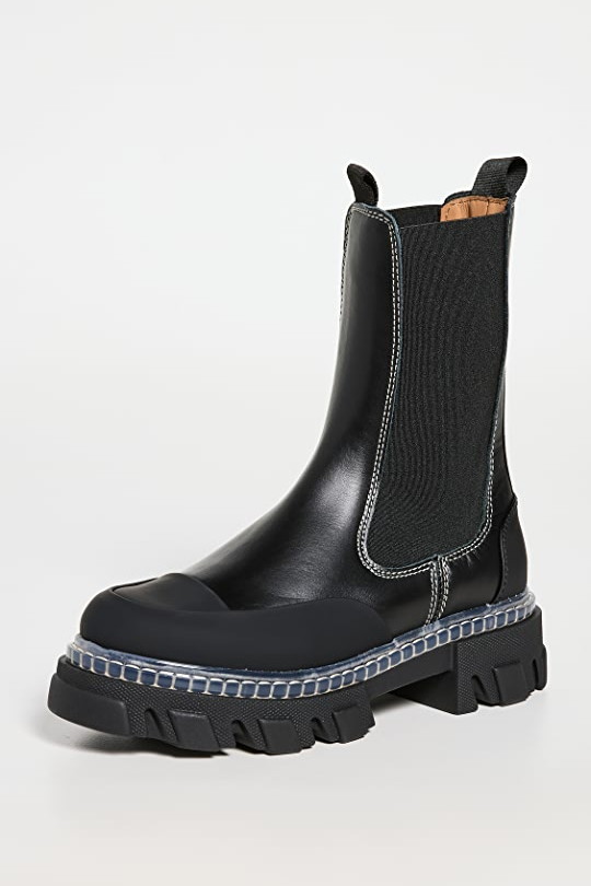 Cleated Mid Chelsea Boots