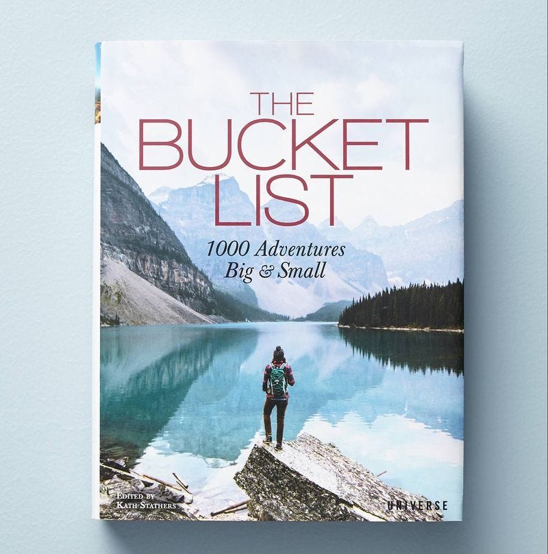 'The Bucket List: 1000 Adventures Big & Small' Book