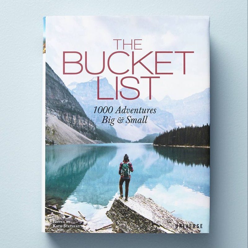 'The Bucket List: 1000 Adventures Big & Small' Book 'The Bucket List: 1000 Adventures Big & Small' Book