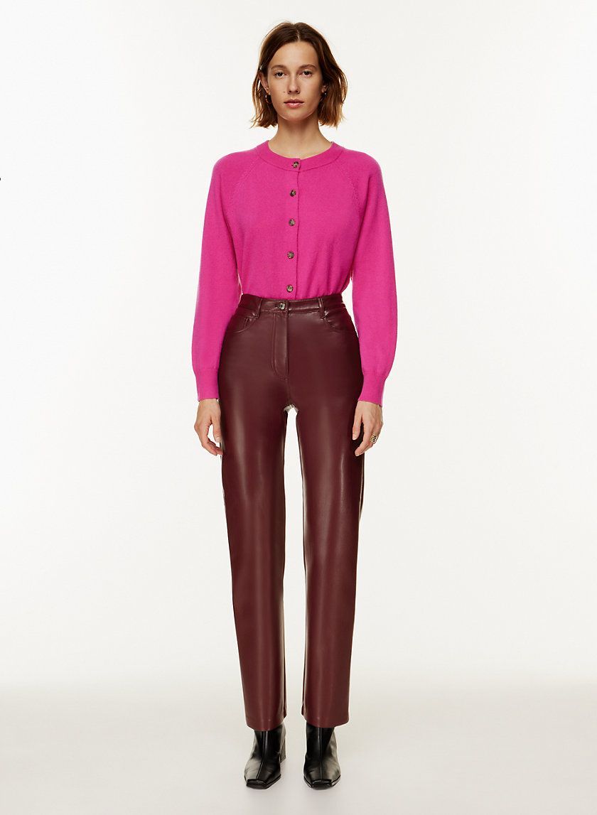McCarthy Leather Pants in Burgundy | The Find Auctions Clothing Shop
