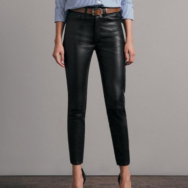 Nina High-Rise Skinny Leather Pant