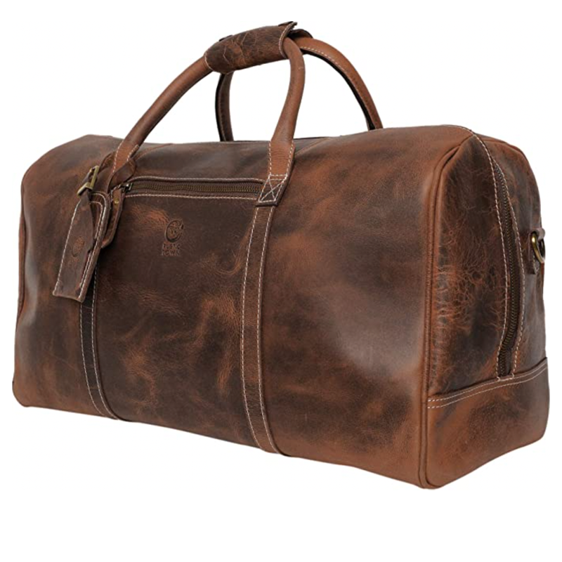 Handmade Leather Carry On Bag