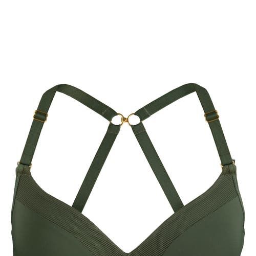 ZITIQUE Women's Full Cup Non-wired Push Up Bra - Green 2024