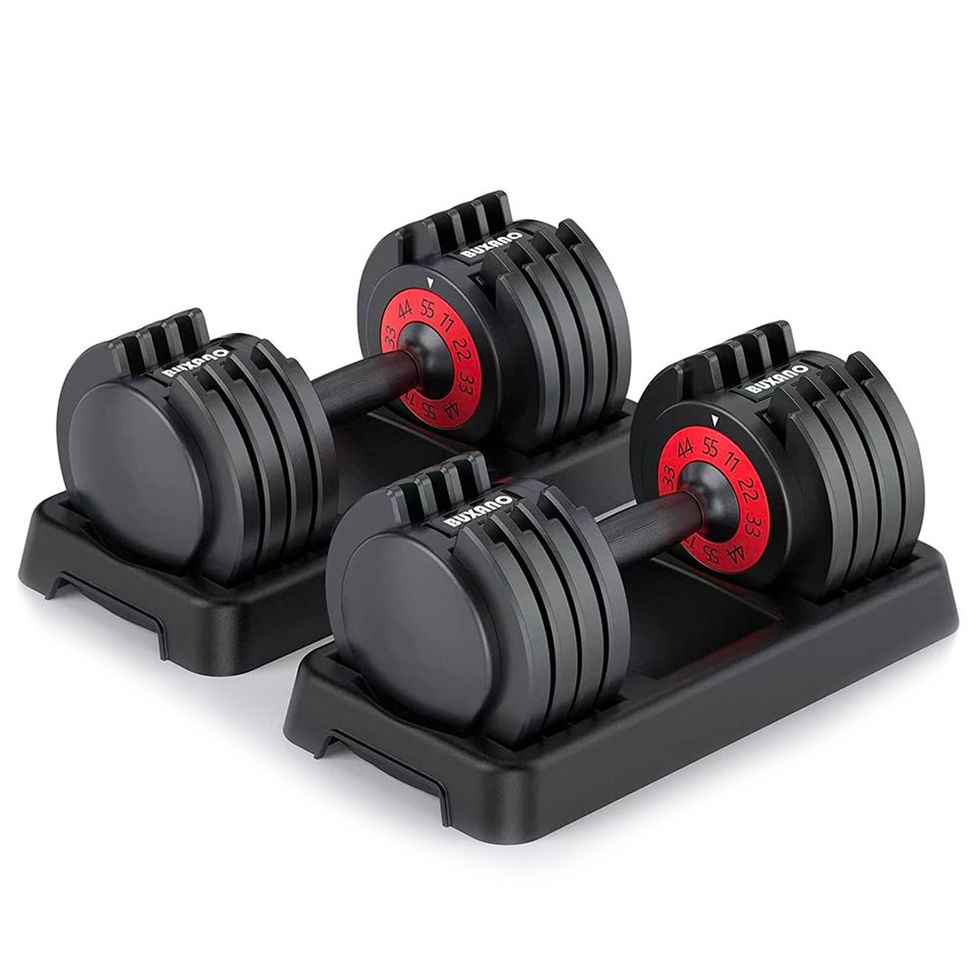 55 Pound 5-in-1 Adjustable Dumbbell
