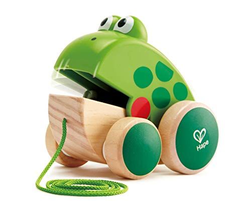 Pull-Along Wooden Frog 